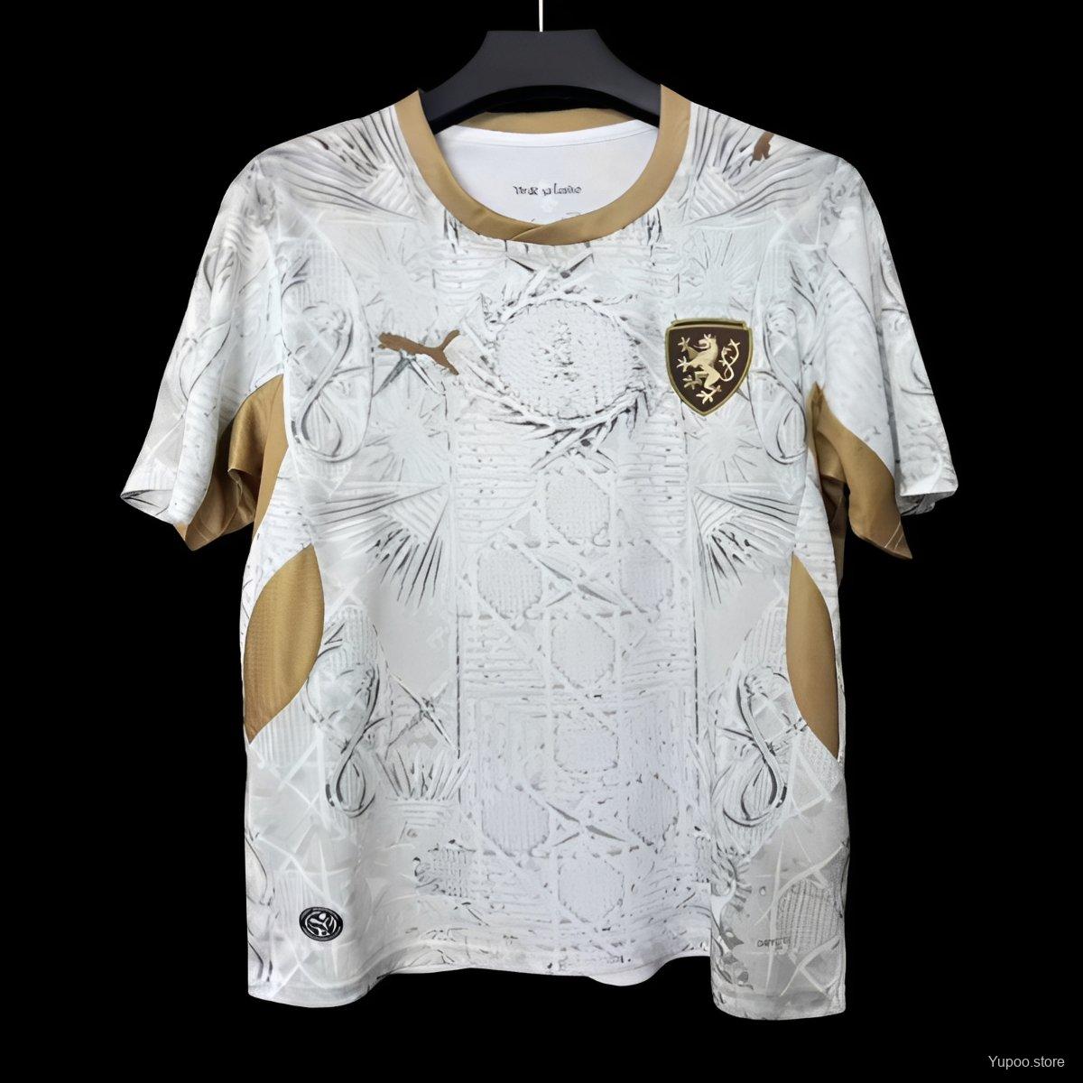 Camiseta de fútbol República Checa 2026 VISITANTE MANGA CORTA VERSION FAN